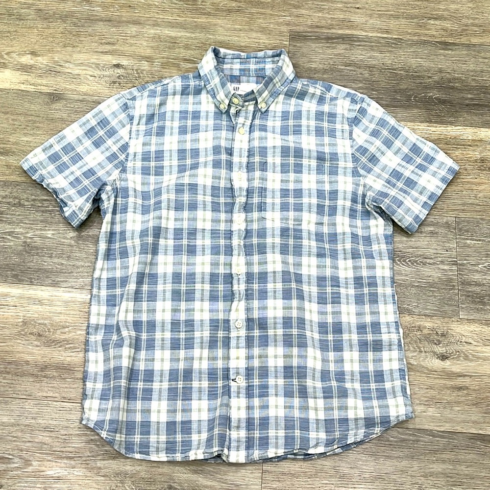 Gap standard git short-sleeve button down